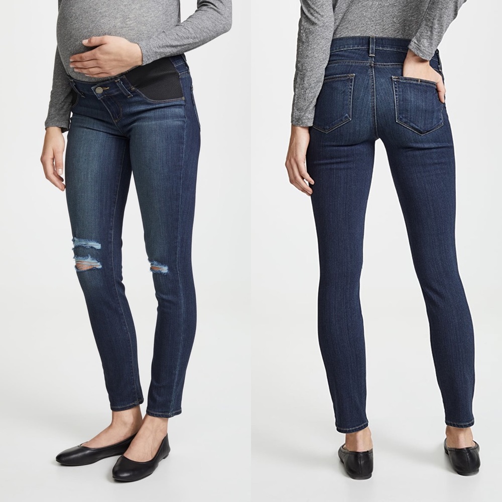 PAIGE Maternity Verdugo Ankle Skinny Jeans